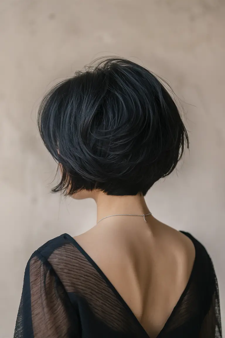 Classic volume shoulder-length hairstyle