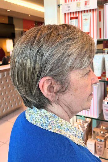 Short rounded layers with highlights