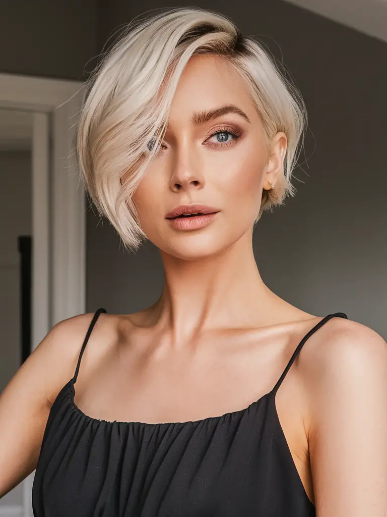 Short sleek professional hairstyle