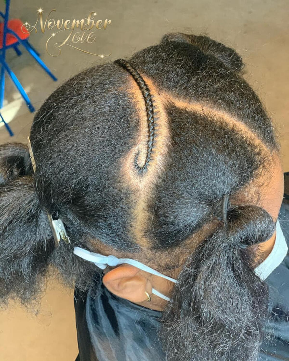 Zigzag Braided Ponytail