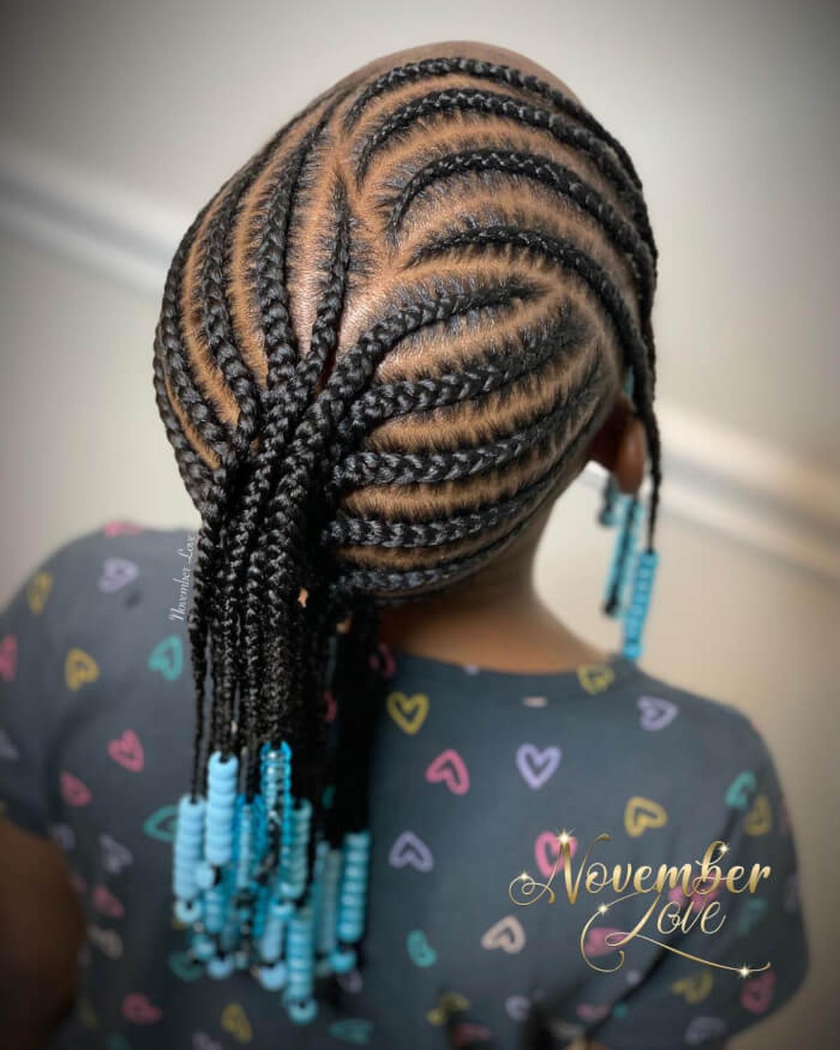 Side-Braided Low Bun