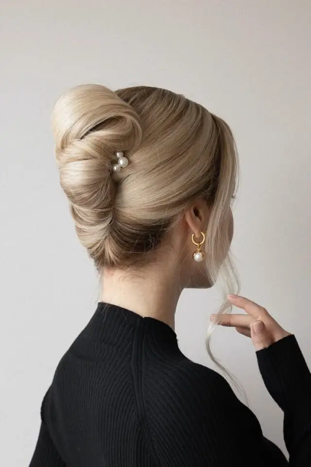 French Twist Wedding Hairstyle