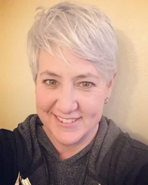 Layered Gray Hairstyle