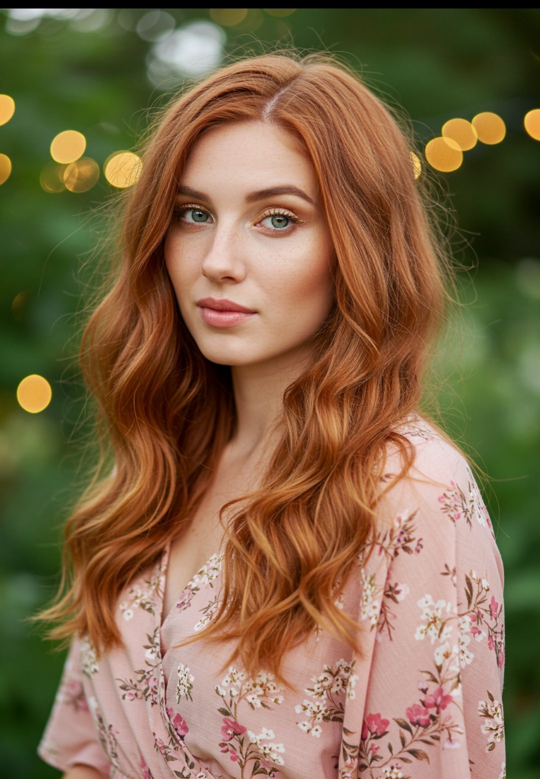 Strawberry blonde waves