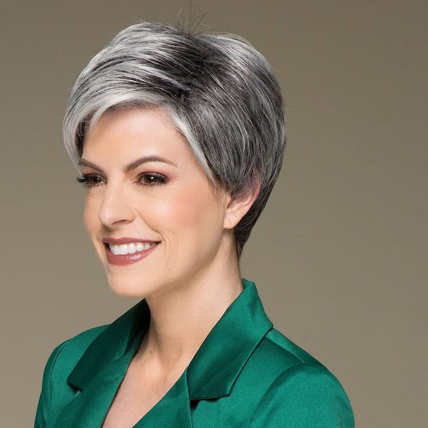 Tousled Pixie Haircut Gray Hair