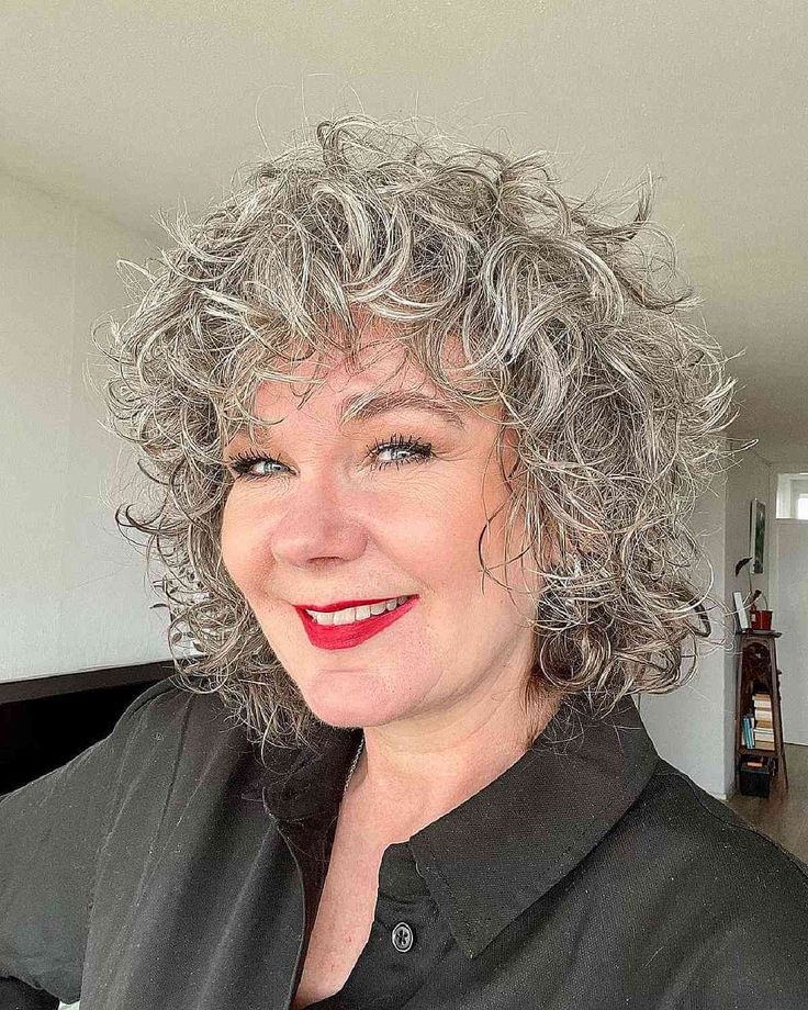 Curly Shag Cut