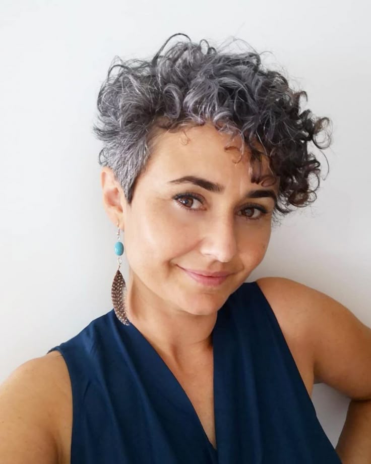 Curly Pixie Cut