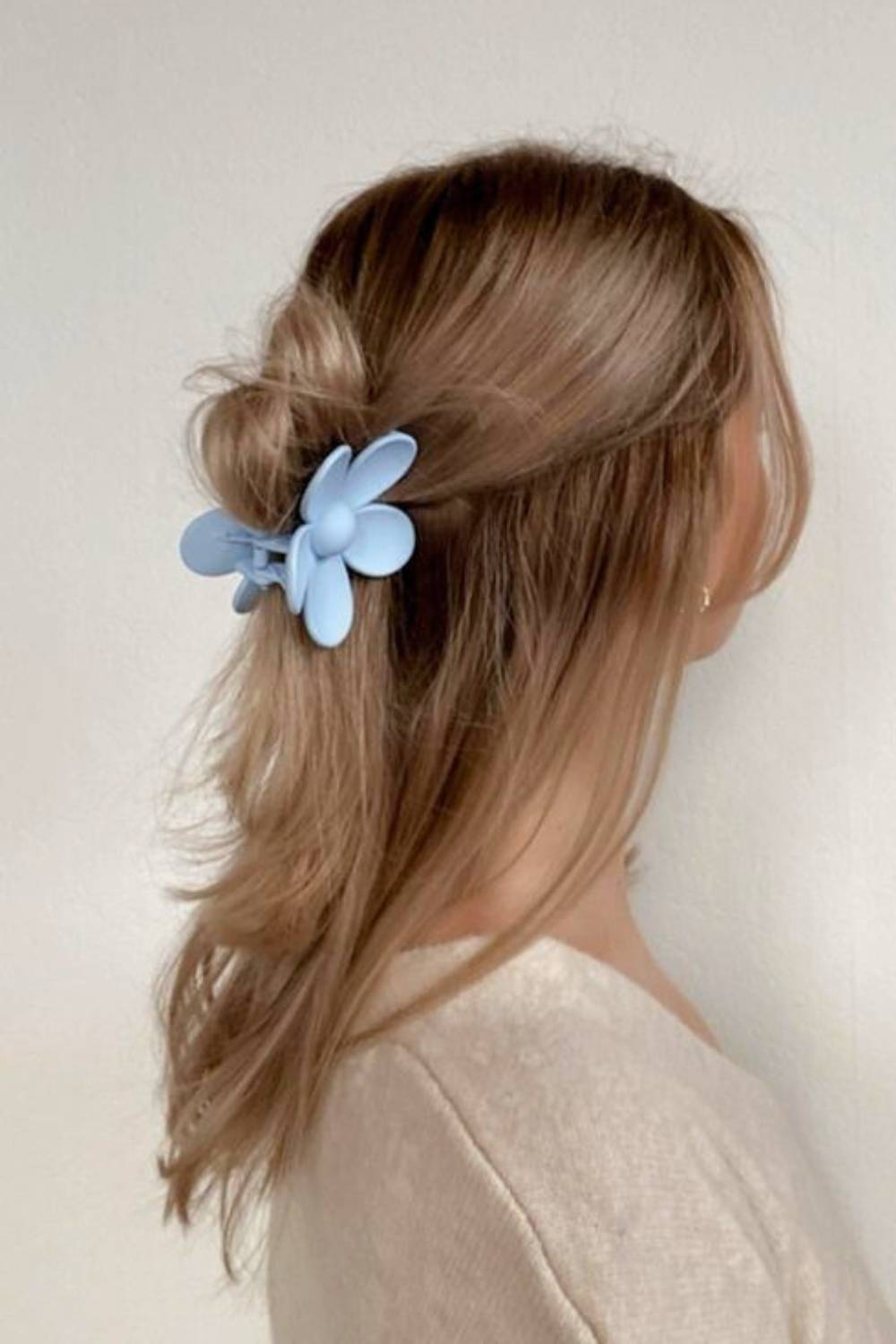 Half-up with claw clip