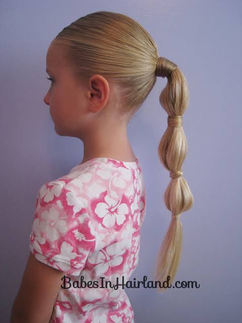 Bubble Ponytail for school girls 