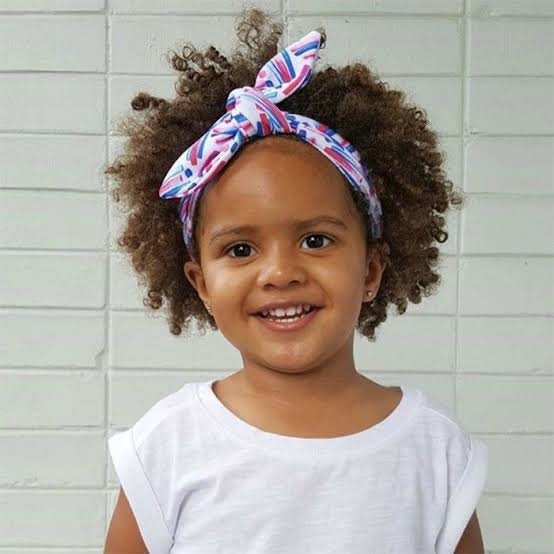 Afro with Headband for school girls 