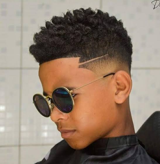 High Fade with Twists for school boys