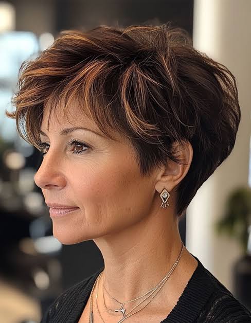 Pixie with Subtle Highlights