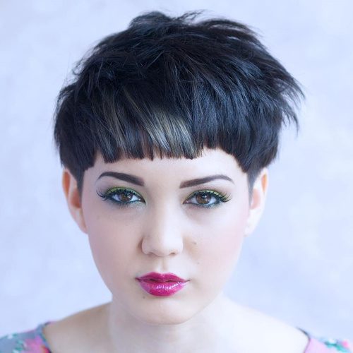 Messy pixie cut with texture