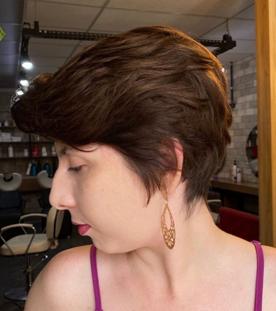 Soft layered pixie cut