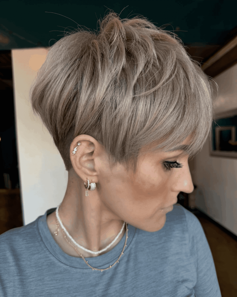 Edgy Tousled Pixie Style