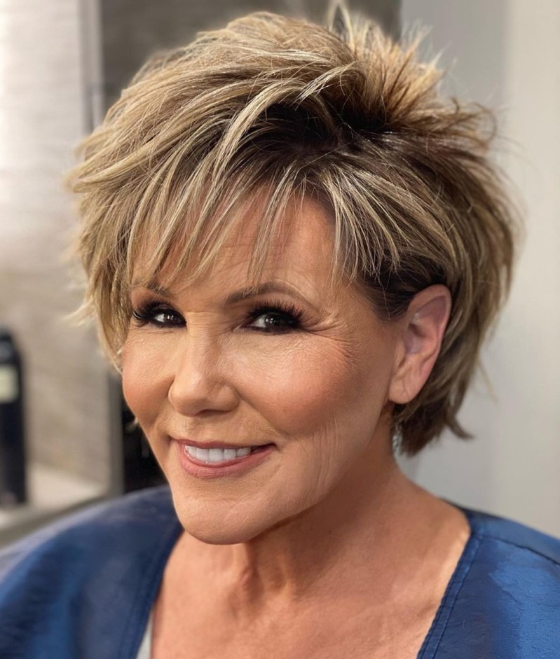 Big Hair with Highlights and Piece-y Finish