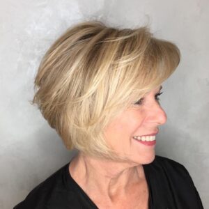 Inverted Bob in Buttery Blonde